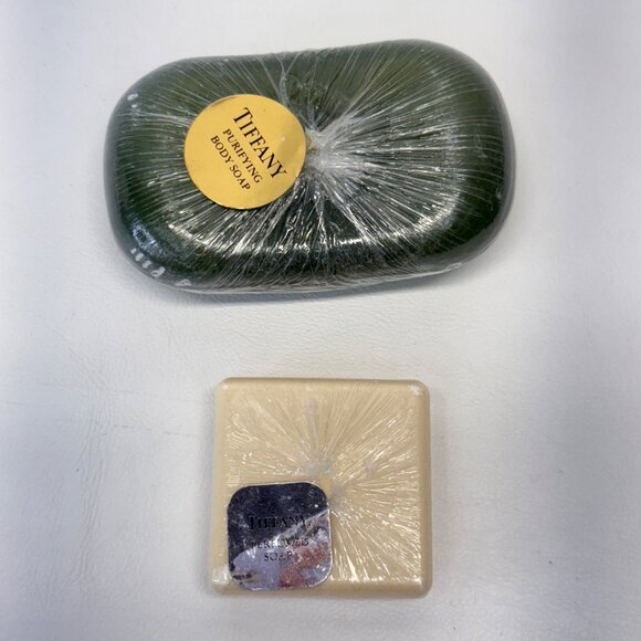 Tiffany‎ Soap Lot of 2 Bars Purifying Body Bar & Perfumed - Picture 1 of 6